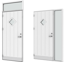 Fixed side-/toplight for doors